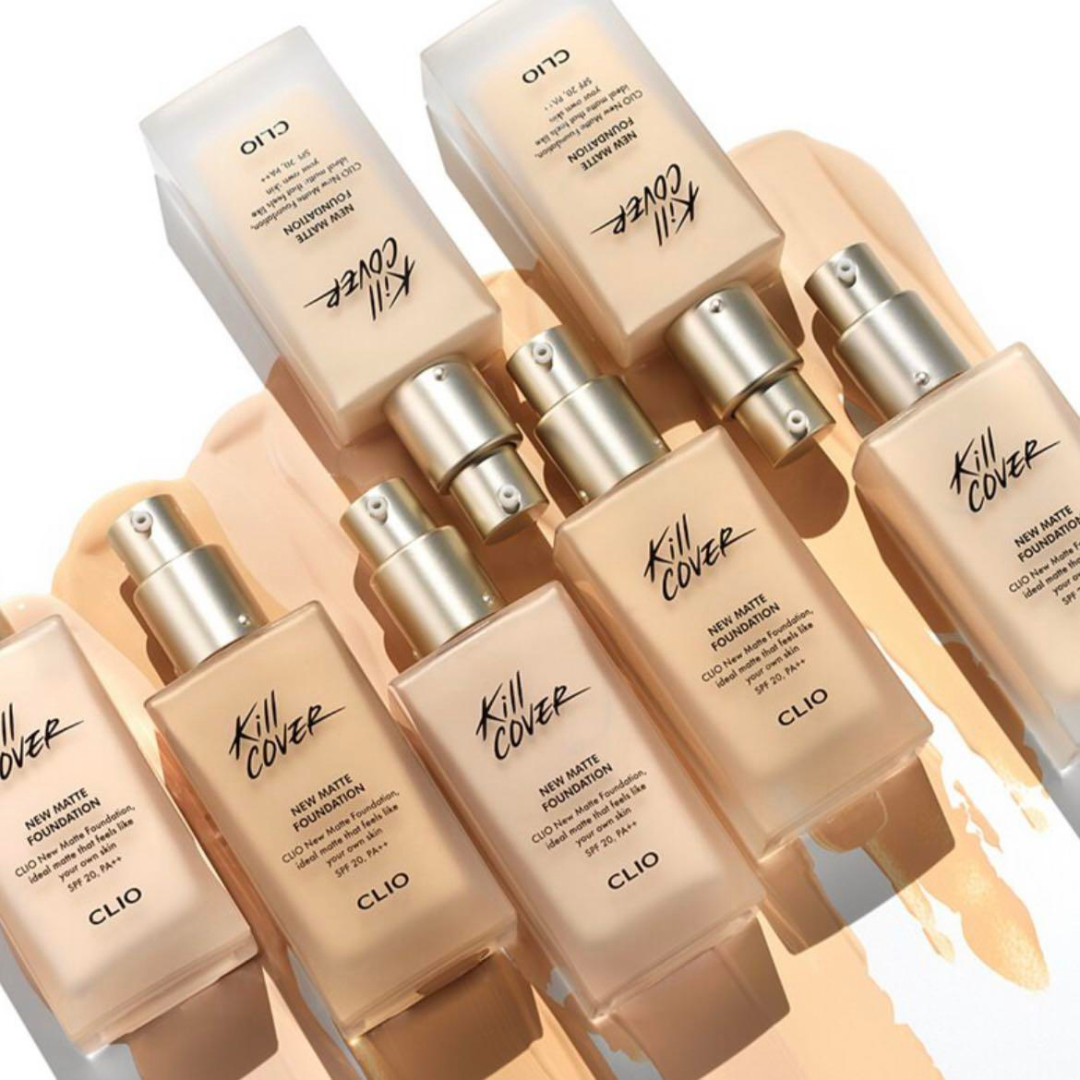 CLIO | Kill Cover New Matte Foundation Set (with brush)