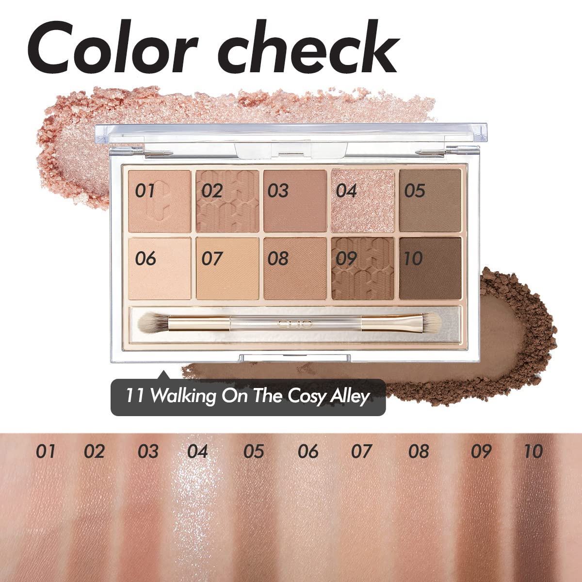 CLIO | Pro Eye Palette 10色眼影組合 #11 Walking On The Cosy Alley