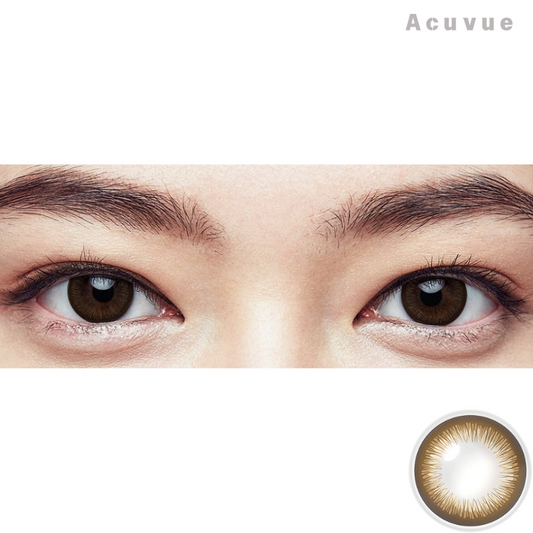 Acuvue|Define 閃鑽啡 Radiant Bright 日拋彩色隱形眼鏡|30片
