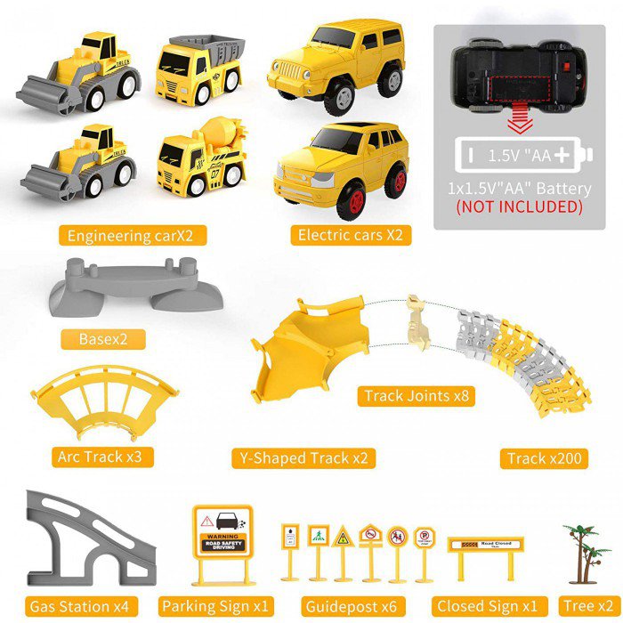 兒童玩具 | 工程車道路套裝