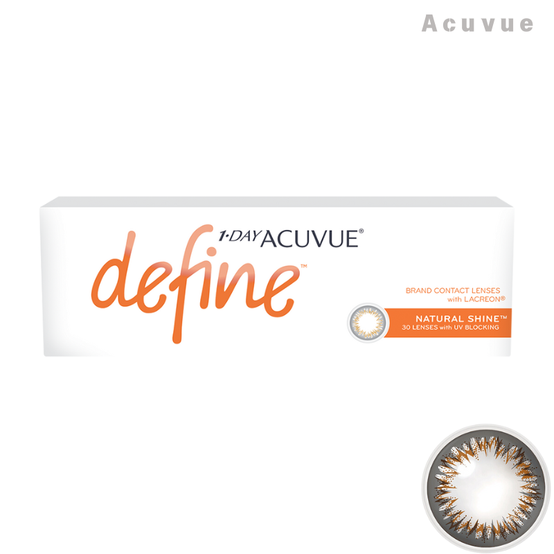 Acuvue｜Define 閃亮金 Natural Shine 日拋彩色隱形眼鏡｜30片  Shinepretty_hk