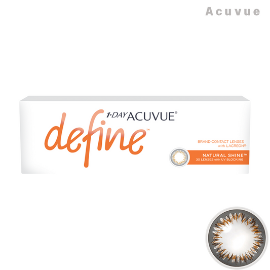 Acuvue｜Define 閃亮金 Natural Shine 日拋彩色隱形眼鏡｜30片  Shinepretty_hk