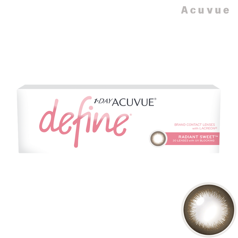 Acuvue｜Define 閃鑽棕 Radiant Sweet 日拋彩色隱形眼鏡 | 30片  Shinepretty_hk