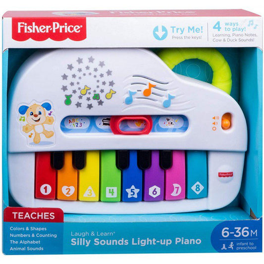 [~清貨大減價 | 請睇說明欄~] Fisher-Price | Laugh & Learn Silly Sounds Light-Up Piano 隨身發光小鋼琴