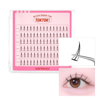 現貨#1, 7 | 預訂#2, 5, 8, 12, 13 || CORINGCO | Toktok-Hara No Glue Eyelash 免膠水假睫毛 - Shinepretty_hk
