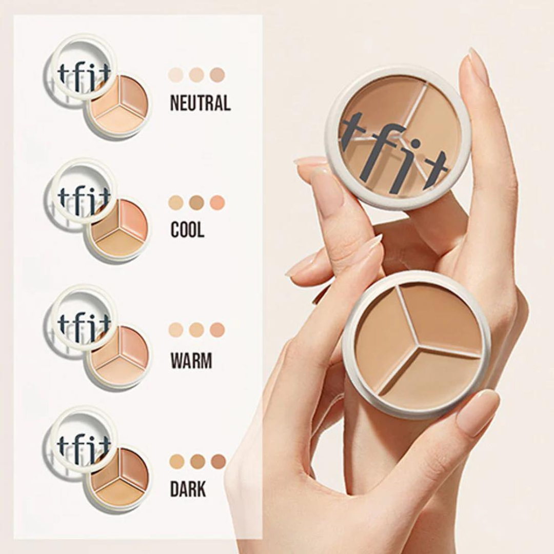 (Pre-order) TFIT | Cover Up Pro Concealer 三色遮瑕膏
