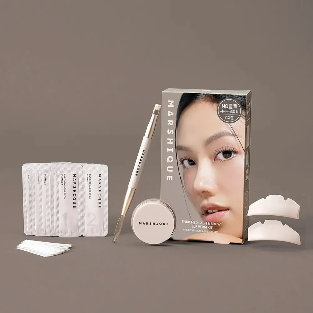 (代購-預訂) MARSHIQUE | Enriched Lash & Brow Self Perm Kit 居家自助角蛋白美睫美眉套組 - Shinepretty_hk