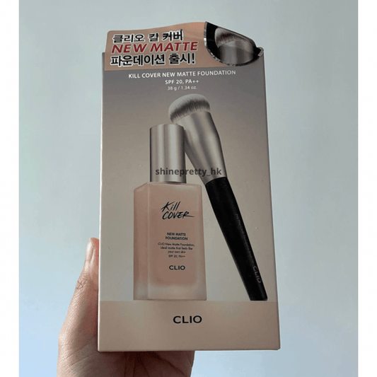 CLIO | Kill Cover New Matte Foundation Set (粉底液連濕粉掃)