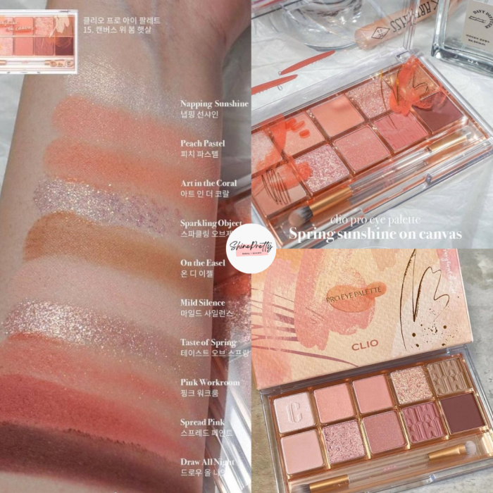 CLIO | Pro Eye Palette 10色眼影組合 #15 Spring Sunshine On Canvas